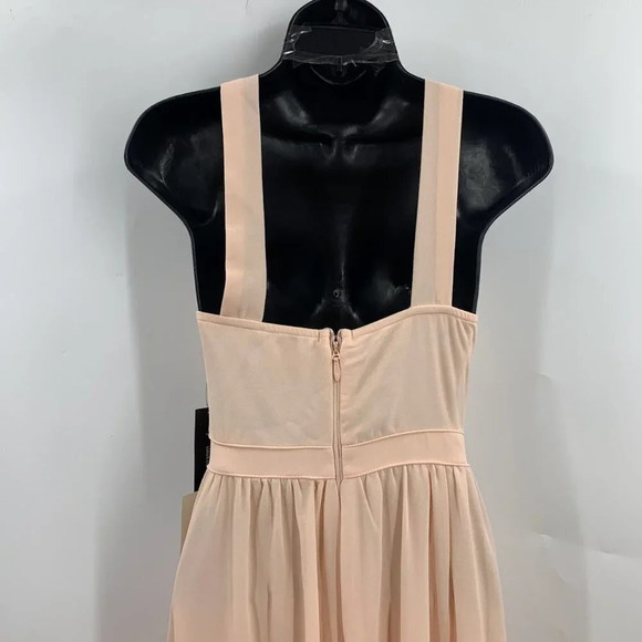 Lulu’s Women's  Air‎ of Romance Sleeveless Peach Chiffon Maxi Dress Size XS NWT - Picture 4 of 13